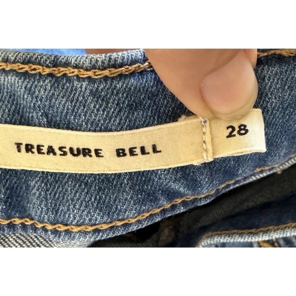 Emerson Fry Twin Doves Treasure Jeans Womens Size 28 "Bell" Flared Leg Stardust - Picture 12 of 16